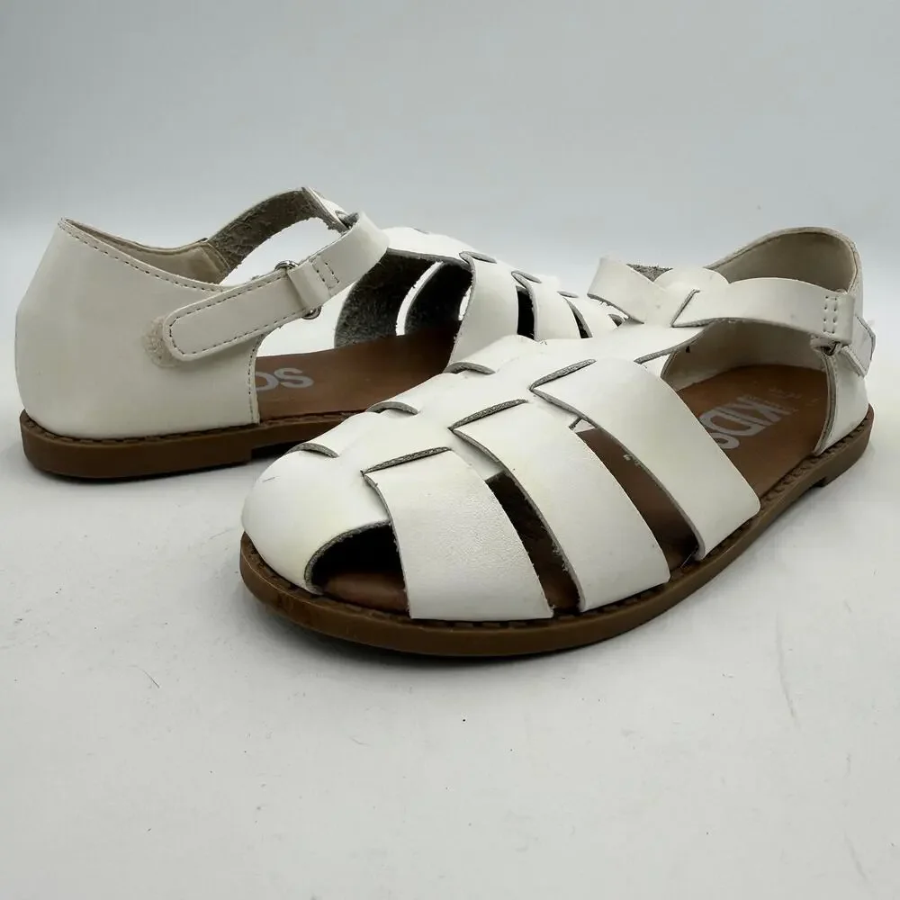 Cotton On Kids White Strappy Gladiator Sandals Size 2